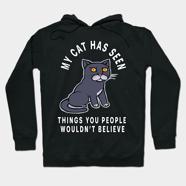 What my cat has seen Hoodie by Cohort shirts